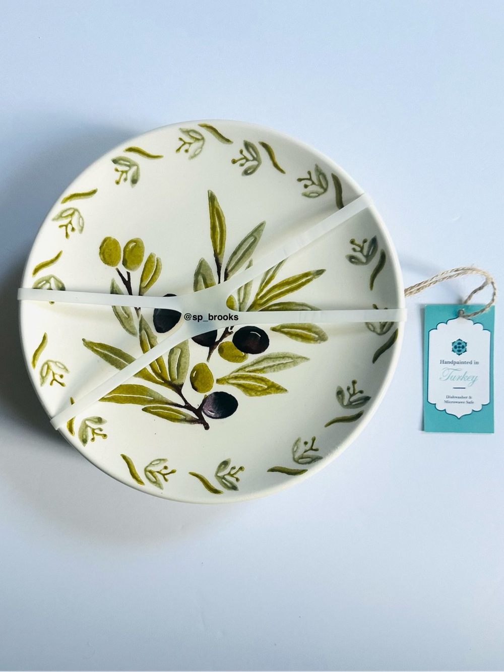 🎁4PC Papart Seramik Salad Plates - 7.75” Handmade Ceramic Salad Plates - Olives - Picture 7 of 7